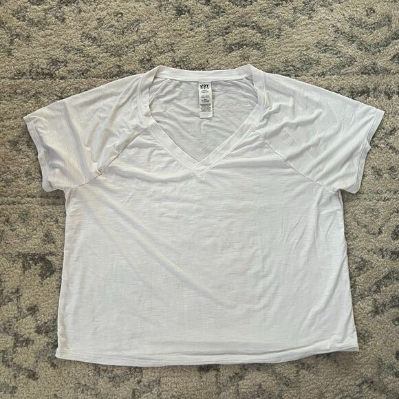 Women’s White JoyLab Oversized Athletic Tee - Picture 1 of 5